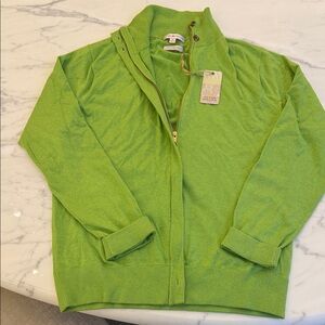 Peter Millar Vibrant Green Knit Jacket